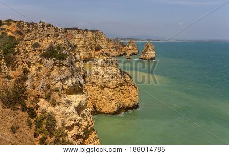 Cliffs of Ponta da Piedade, Lagos, Algarve, Portugal