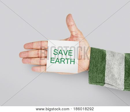 Save Earth Planet Environment Reponsibility Word