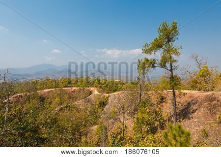 Pai Canyon In North Thailand