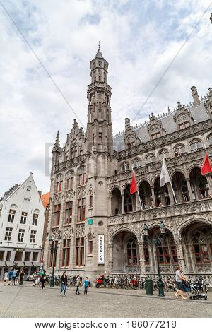 Markt Square In Brugge