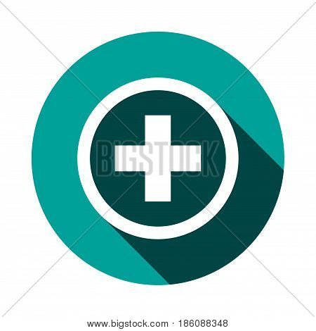 plus icon stock vector illustration flat design