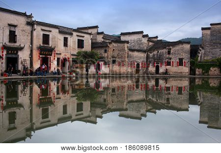 Hongcun Village In Anhui Provunce, China