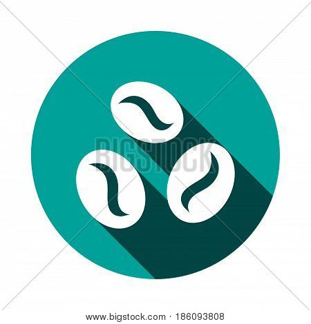 Coffee beans icon  stock vector illustration flat design