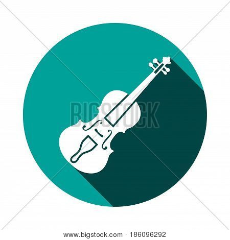 Violin icon stock vector illustration flat design