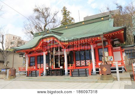 NAGANO JAPAN - APRIL 19, 2017: Fukashi shrine in Matsumoto city.
