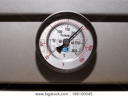 A Thermometer on the makeing bread machine