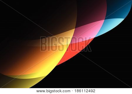 abstract wave colorful background.vector and illustration .