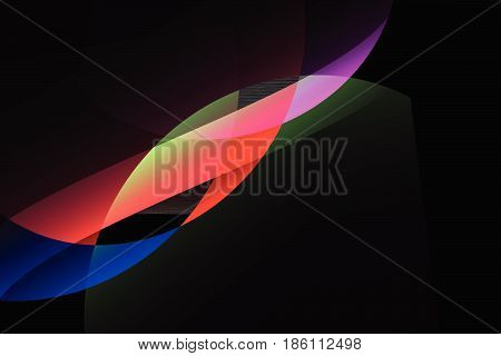 abstract wave colorful background.vector and illustration .