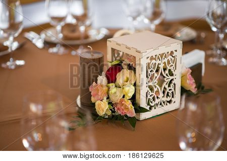 Beautiful Wedding Ceremony Outdoors. Decorated Chairs Stand On The Grass. Wedding Arch Made  Flowers