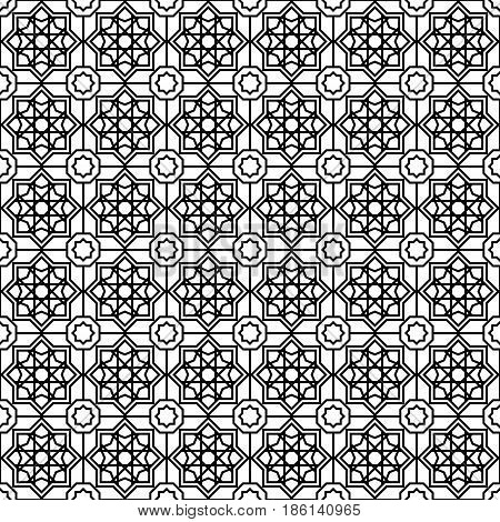 seamless islamic pattern and background vector illustration