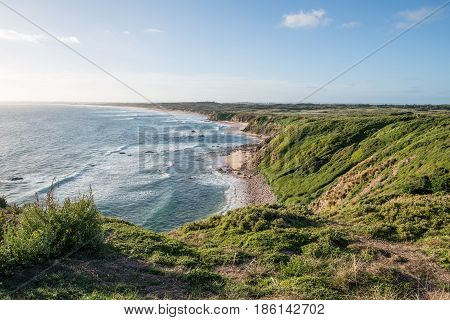 Cape Woolamai the highest point of Phillip Island, Melbourne, Australia.