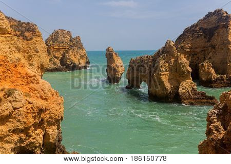 Cliffs of Ponta da Piedade, Lagos, Algarve, Portugal