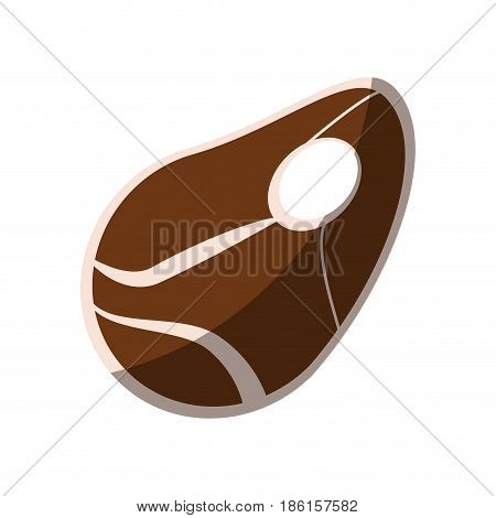 beef steak icon image vector illustration design