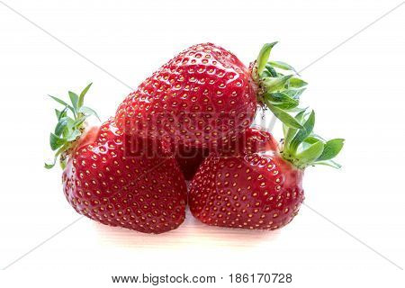 Strawberry On A White Background