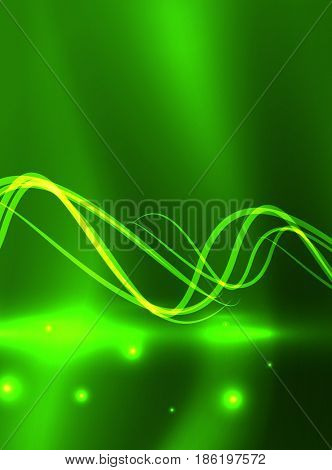 Glowing shiny wave background, energy concept illustration