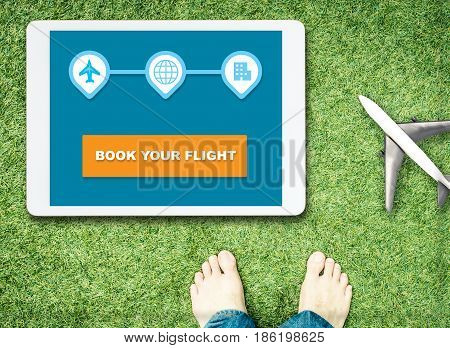 Book Your adeventure travel on tablet and start walking now