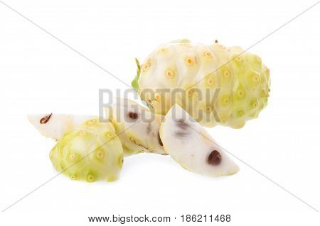 Exotic Fruit Noni On A White Background