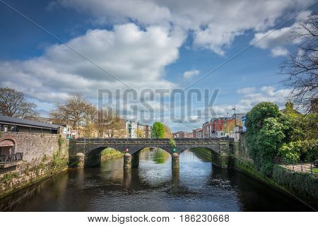 One of the old stone bridges in Limerick city, Ireland