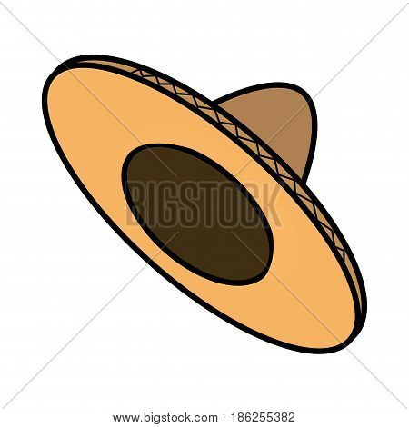 mexican hat isolated icon vector illustration design