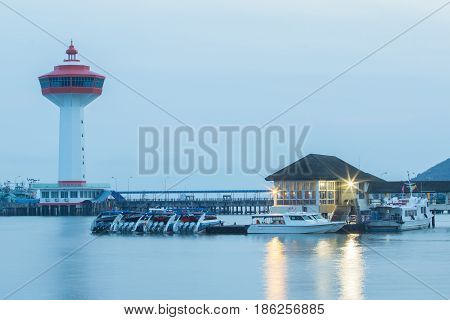 port of ranong province southern of thailand