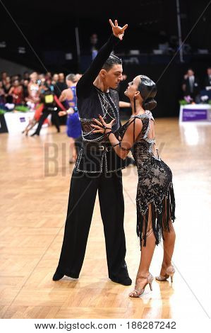 Dance Latin Couple In A Dance Pose