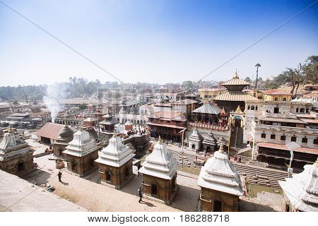 Pashupatinath Temple In Kathmandu, Nepal
