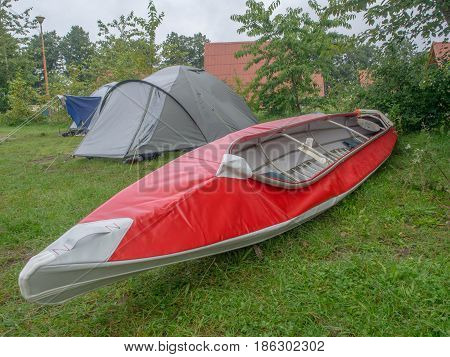 Red Folding Kayak
