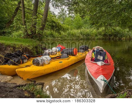 Red Folding Kayak