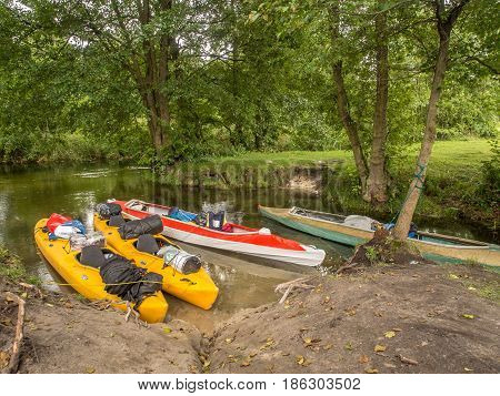 Red Folding Kayak