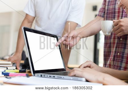 Startup Young Successful Team On Meeting In Modern Office Interior Brainstorming, Make A Business Pl