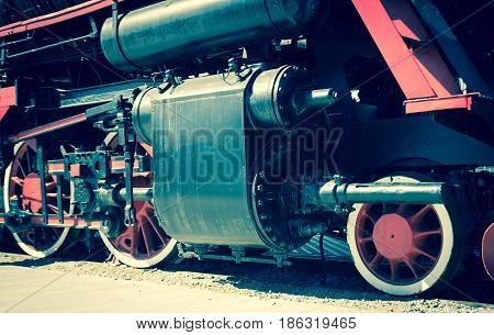 Details Of Polish Steam Locomotive.