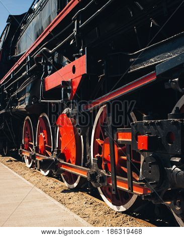 Details Of Polish Steam Locomotive.