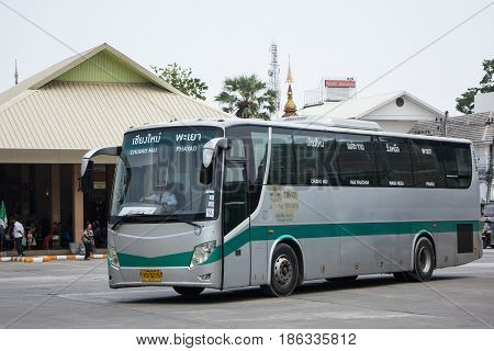 Golden Dragon Bus Of Greenbus Company. Route  Between Chiangmai And Phayao