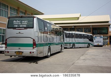 Golden Dragon Bus Of Greenbus Company. Route  Between Chiangmai And Phayao