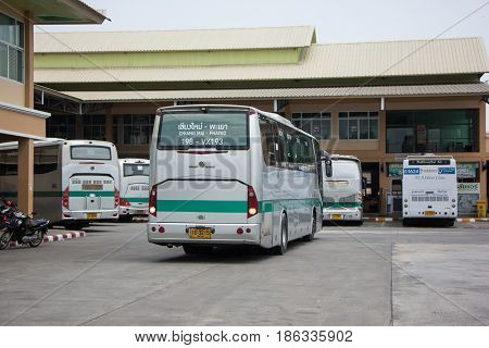 Golden Dragon Bus Of Greenbus Company. Route  Between Chiangmai And Phayao