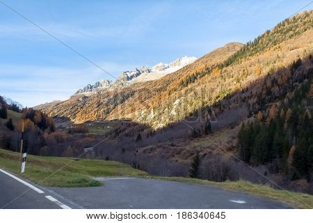 Bedretto Valley And The Nufenen Pass