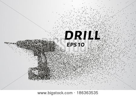 Drill Of The Particles. The Drill Consists Of Small Circles And Dots. Vector Illustration.