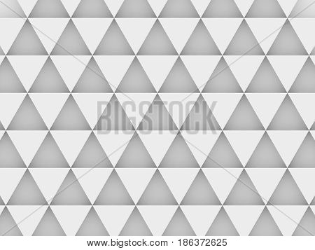 Equilateral Triangles - White Abstract Background