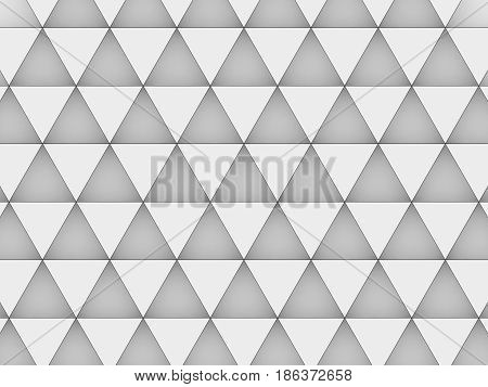 Equilateral Triangles - White Abstract Background