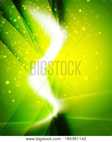 Shiny wave, magic light efffect abstract background