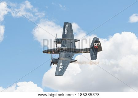 Grumman F7F Tigercat On Display