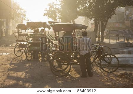 Rickshaw In Light