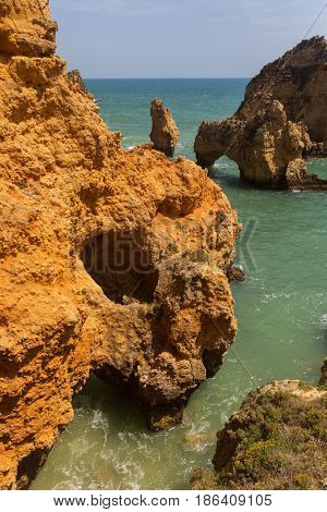 Cliffs of Ponta da Piedade, Lagos, Algarve, Portugal