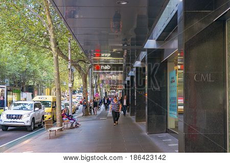 Collins Street In Melbourne Cbd