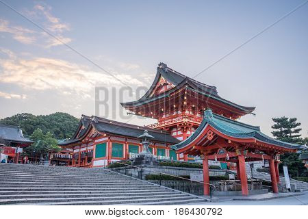 Fushimi Inari Shrine at Kyoto in Japan.