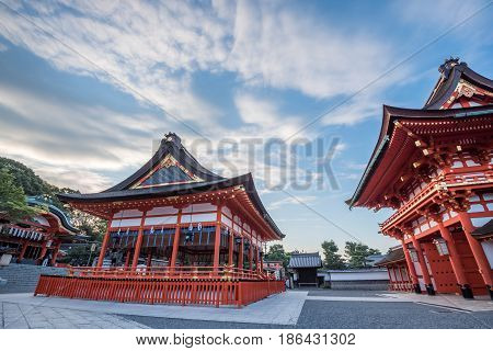 Fushimi Inari Shrine at Kyoto in Japan.