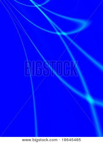 Imagen fractal de luz dispersada en un show de luces láser abstracta.