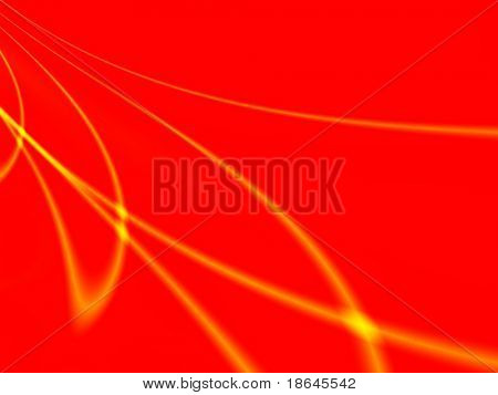 Imagen fractal de luz dispersada en un show de luces láser abstracta.