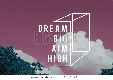 Sky nature photo with motivate quotes 