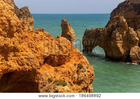 Cliffs of Ponta da Piedade, Lagos, Algarve, Portugal